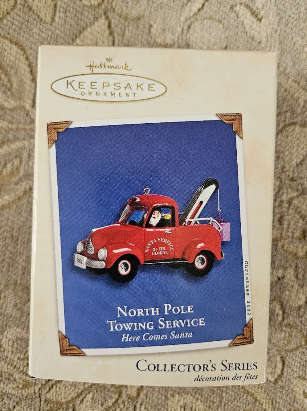 Vintage 2002 Hallmark Ornament North Pole Towing Service Christmas Ornament